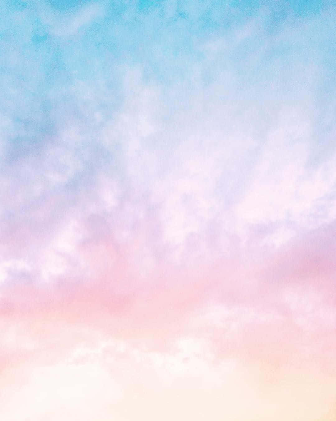Aesthetic Pastel Clouds Cotton Candy Inspired Background
