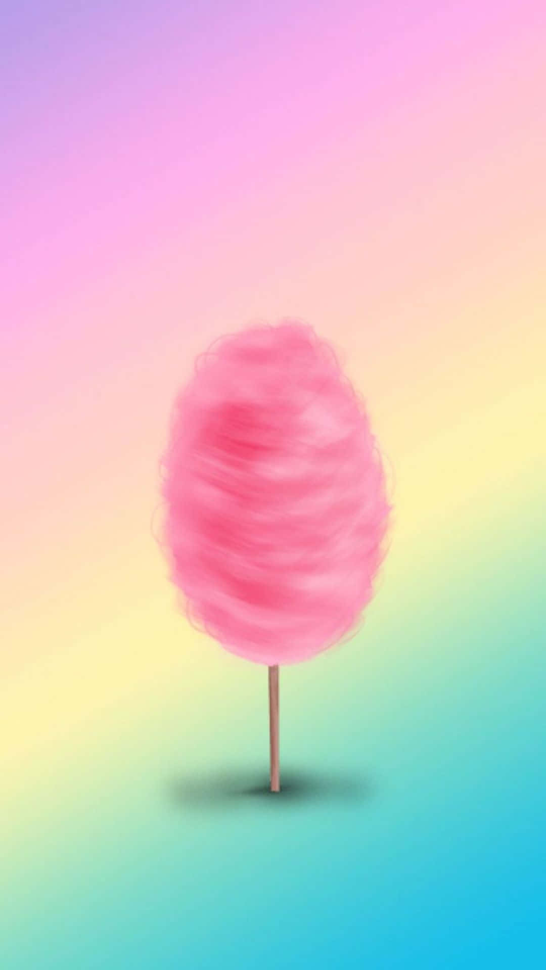 Aesthetic Cotton Candy Rainbow Background