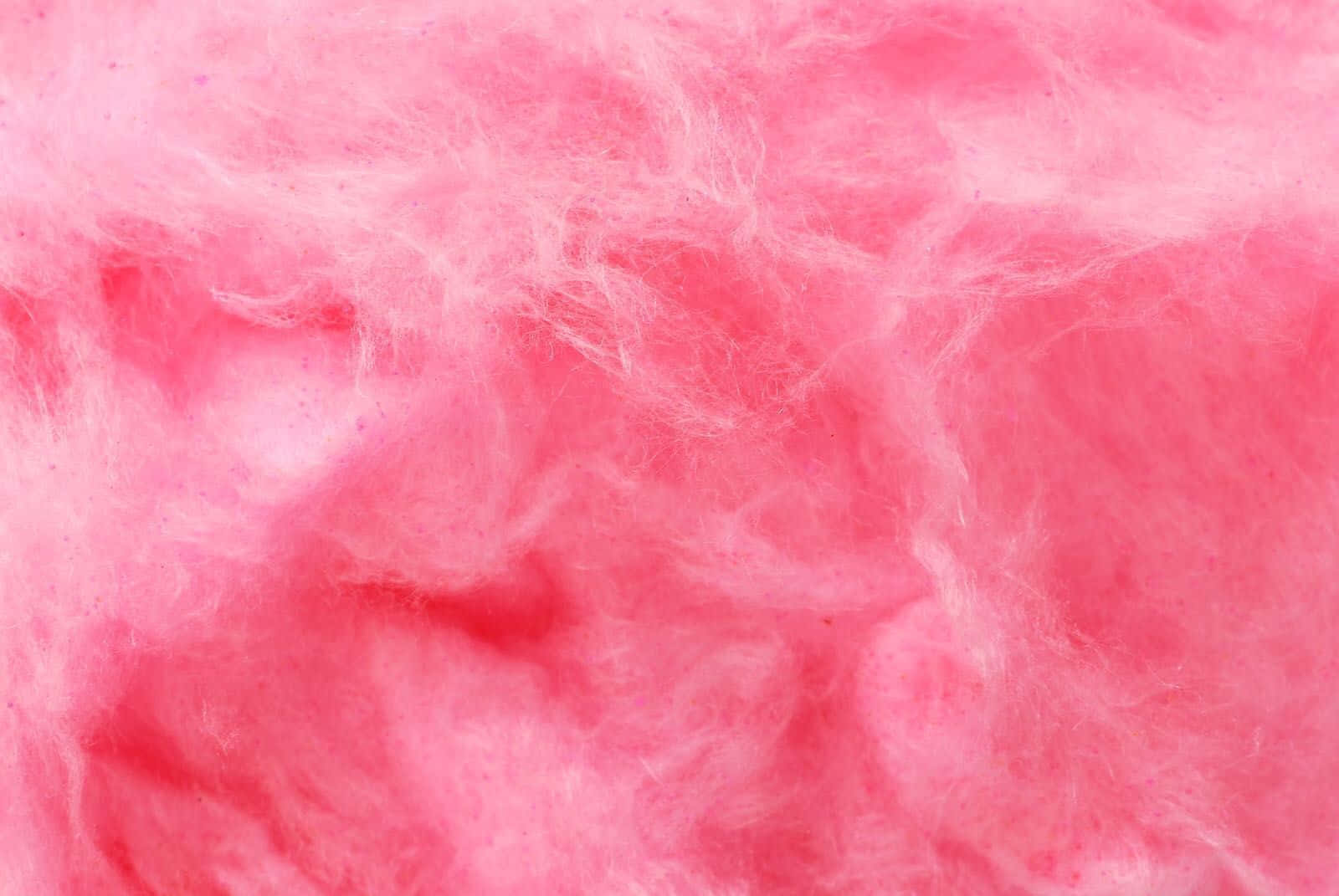 Sød Pastelfarvet Pink Cotton Candy Baggrund