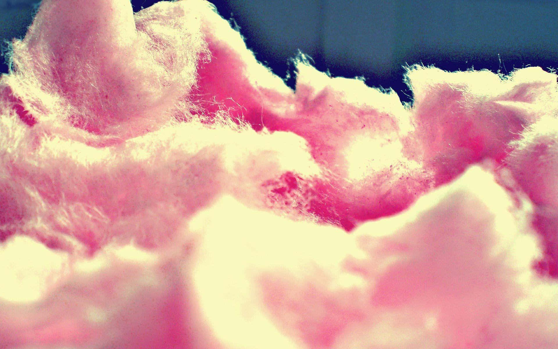 Delicious Pink Cotton Candy Background Photography