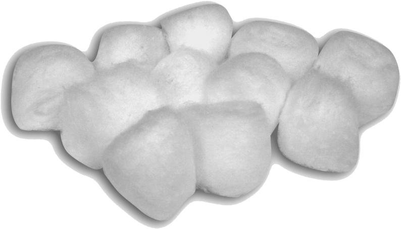 Cotton Pads Isolatedon Gray Background PNG