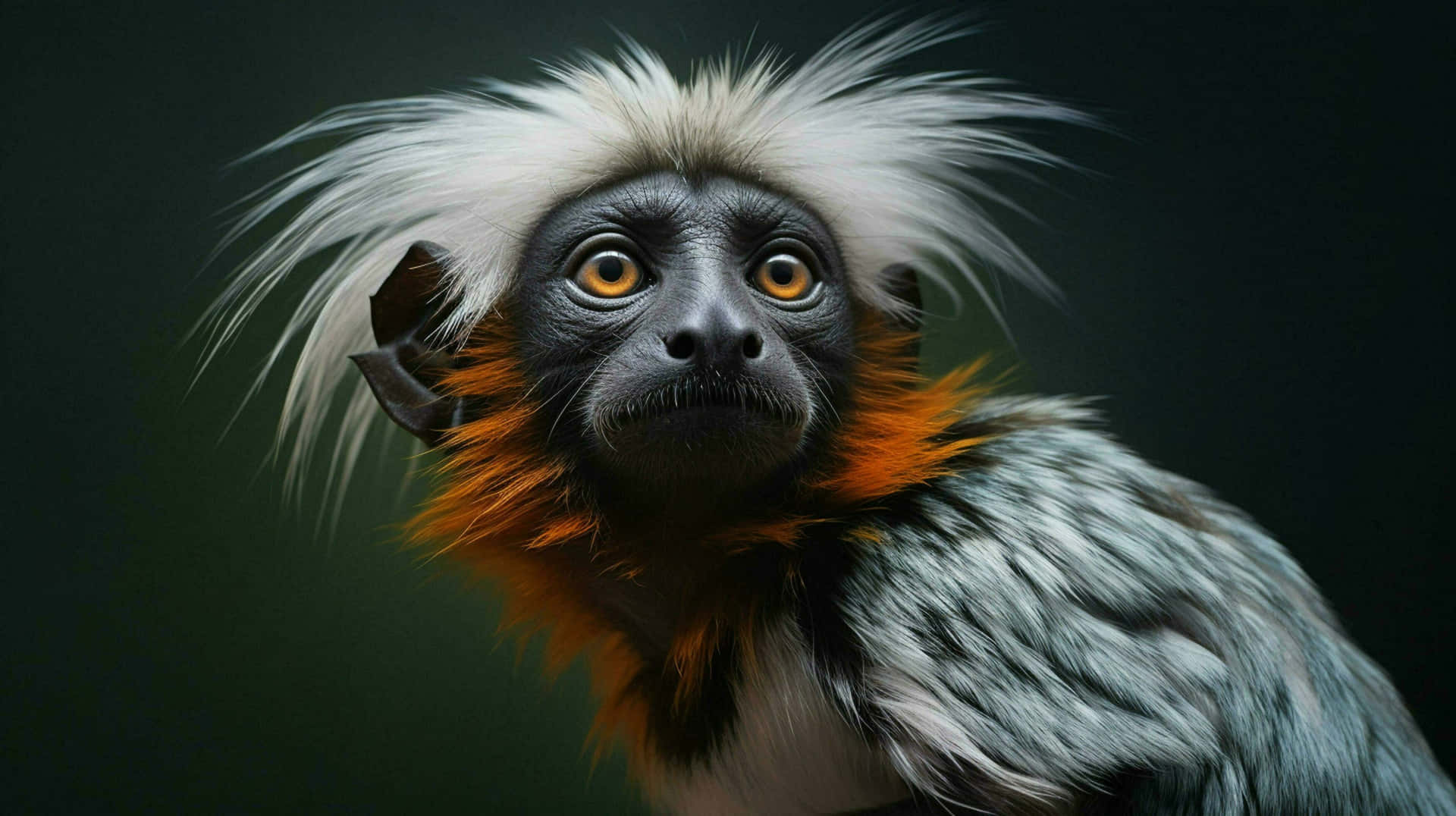 Cotton Top Tamarin Portrait Wallpaper