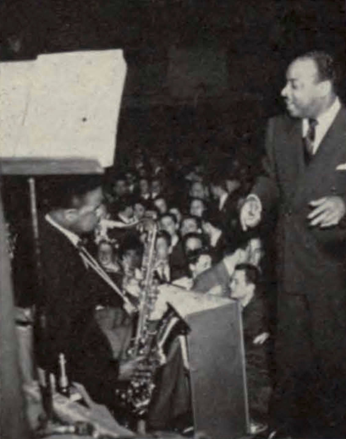 Count Basie and Lester Young Classic Wallpaper