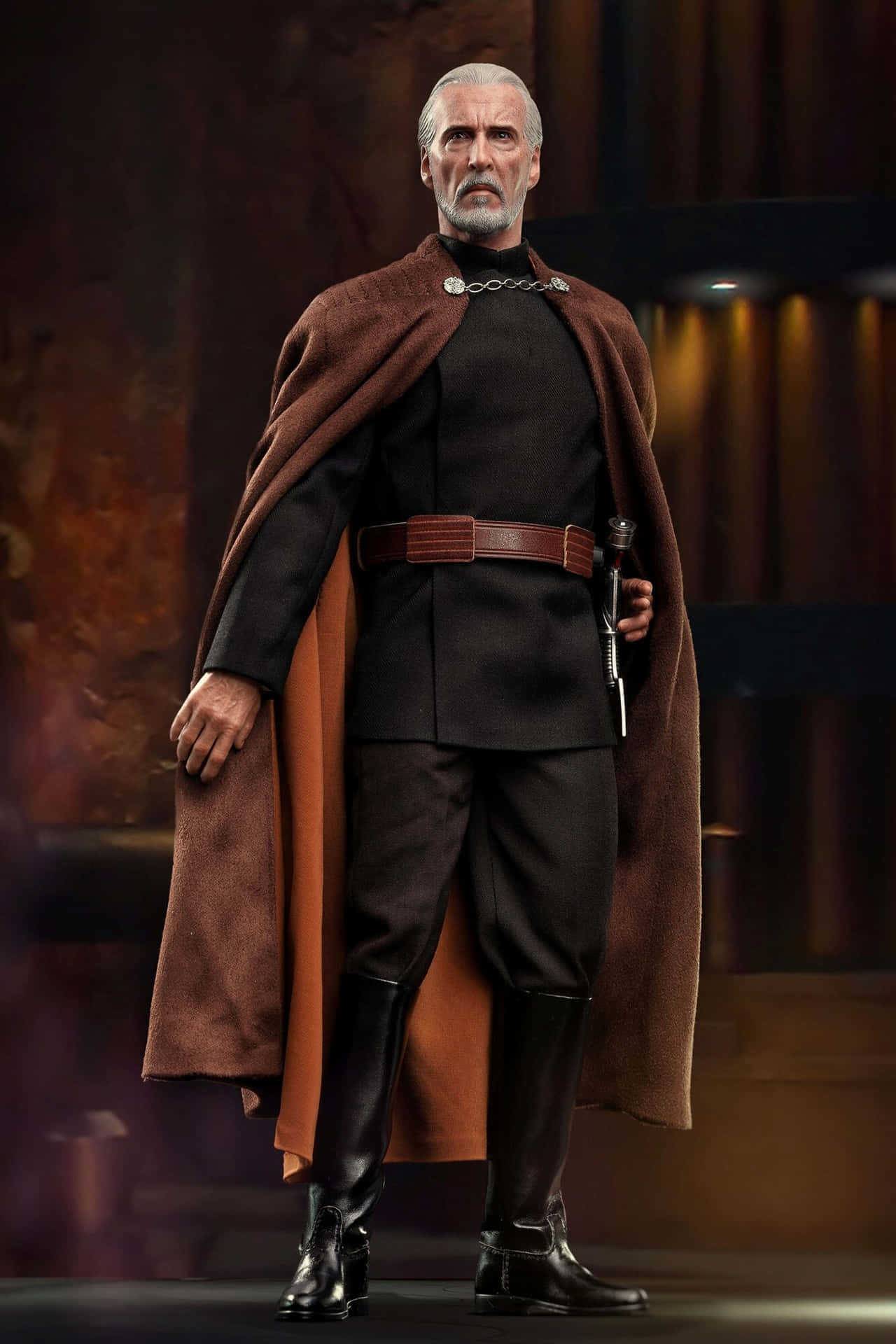 The Cunning Sith Lord, Count Dooku in Action Wallpaper