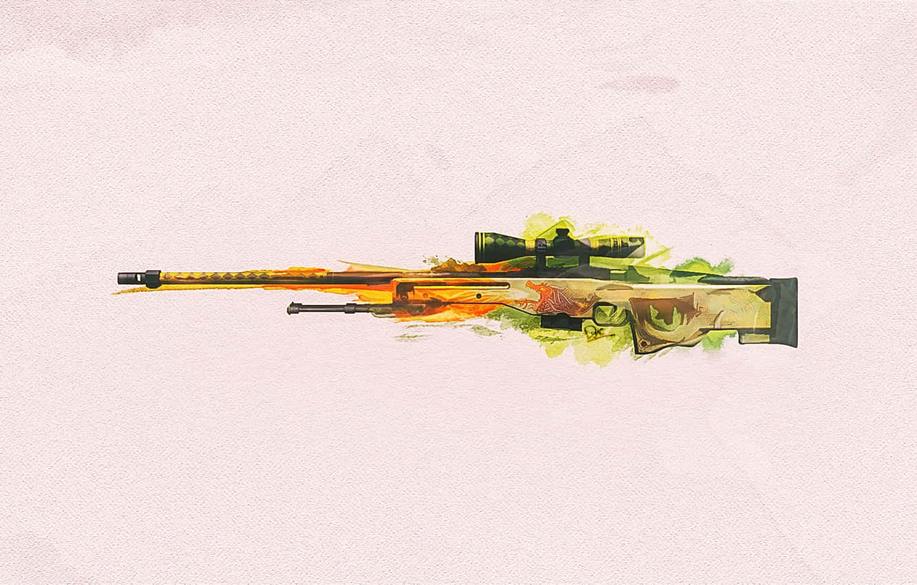 Sniper Rifle Counter Strike Global Offensive Background 1332 x 850 Background