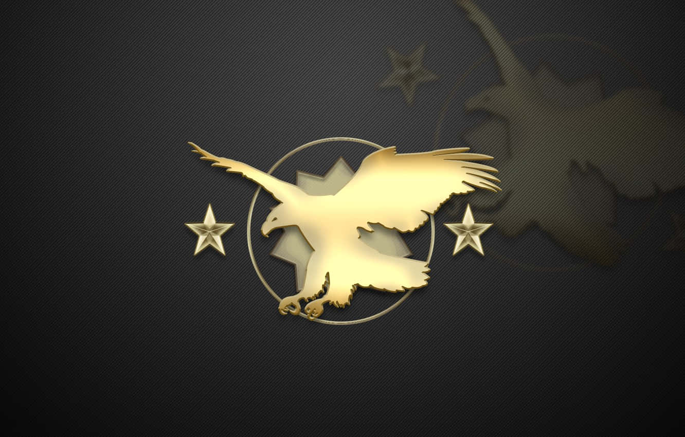 Golden Eagle Badge Counter Strike Global Offensive Background 1332 x 850 Background
