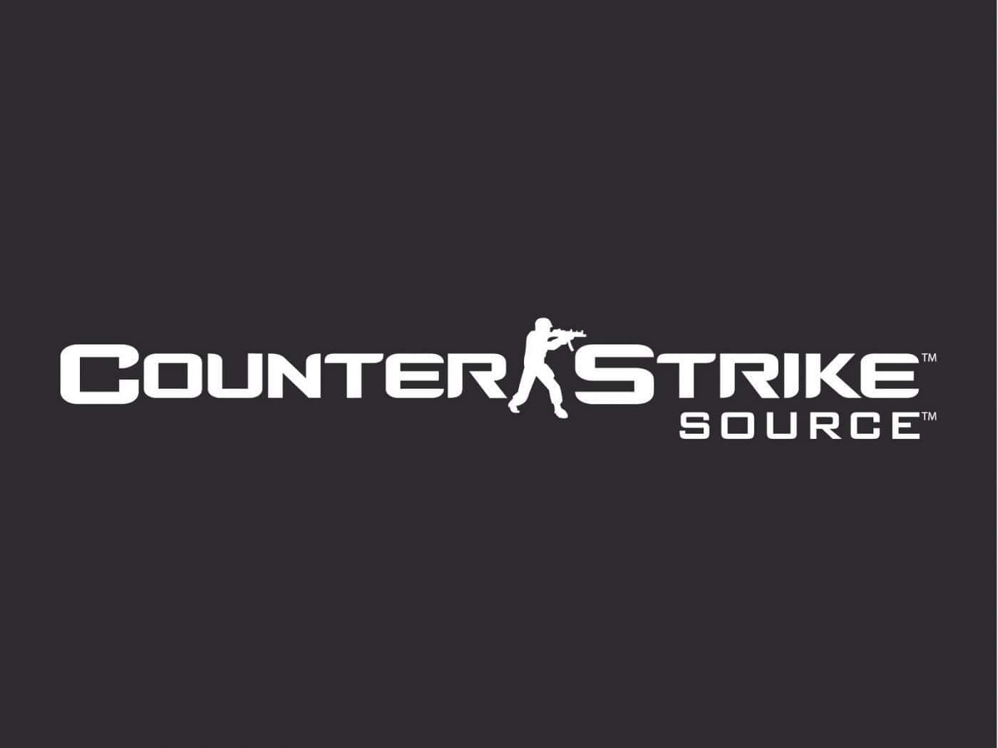 Counterstrike Source-logotypen Wallpaper