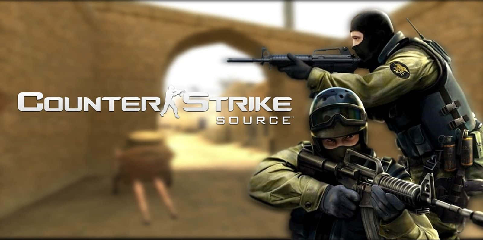 Denspännande Världen Av Counter Strike Source. Wallpaper