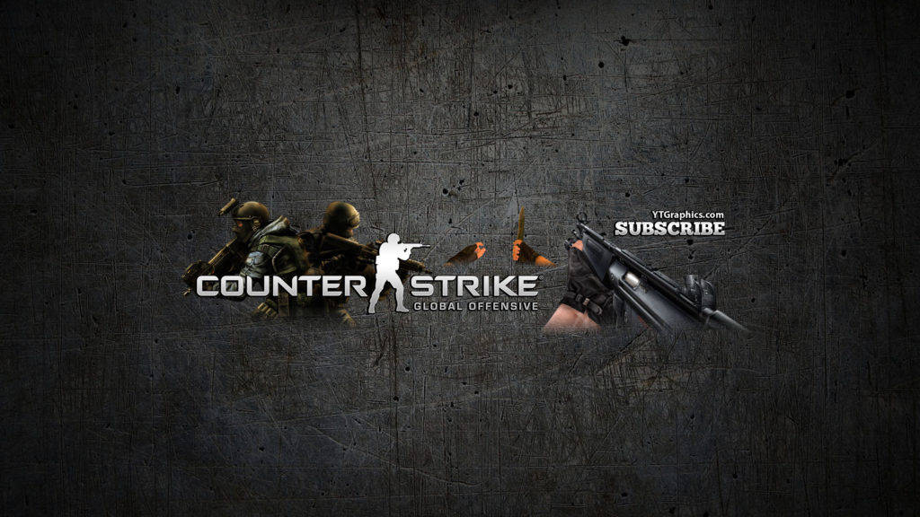 Striscione Youtube Di Counter Strike Sfondo