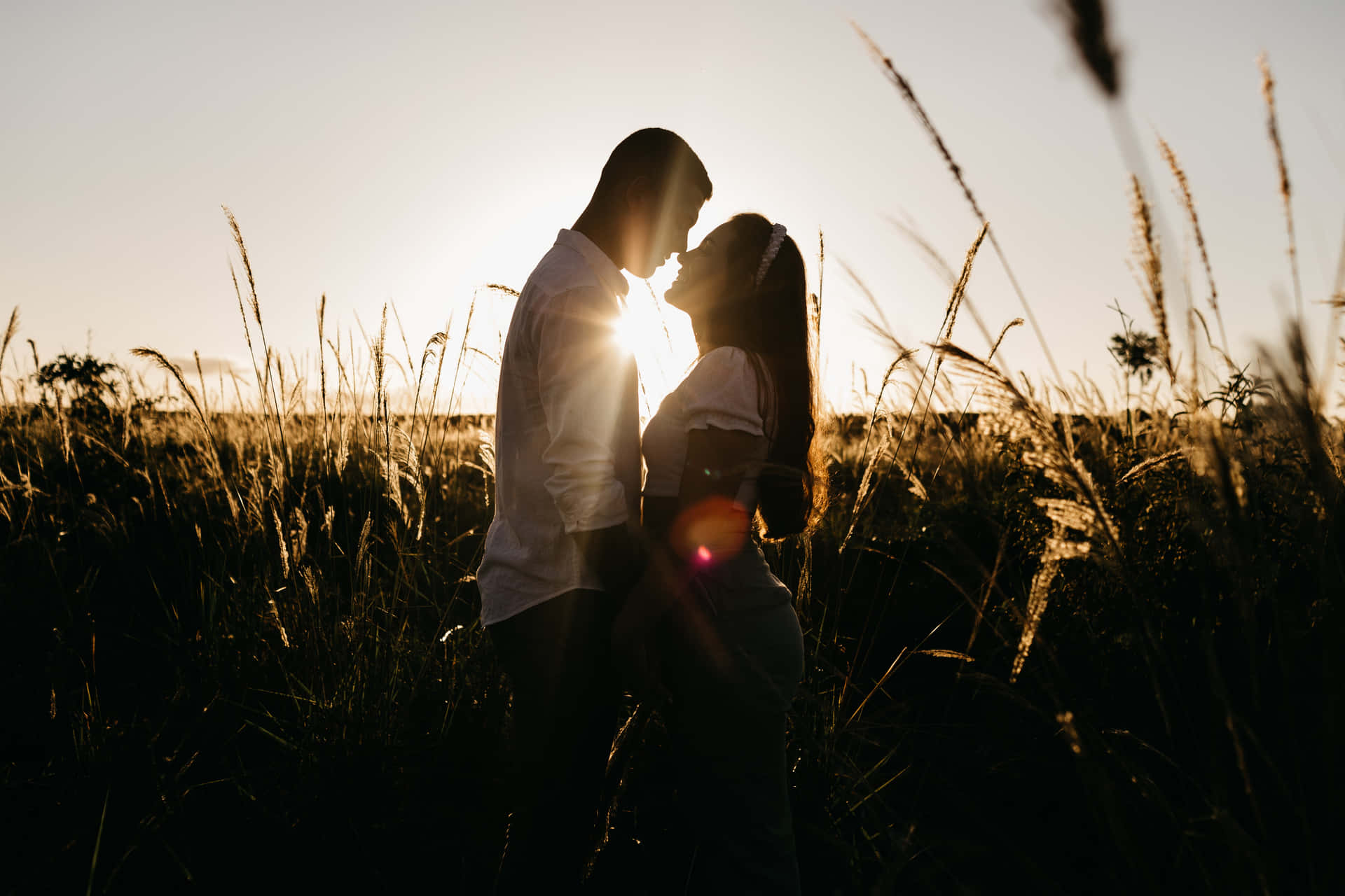 Country Couple During Sunset Picture