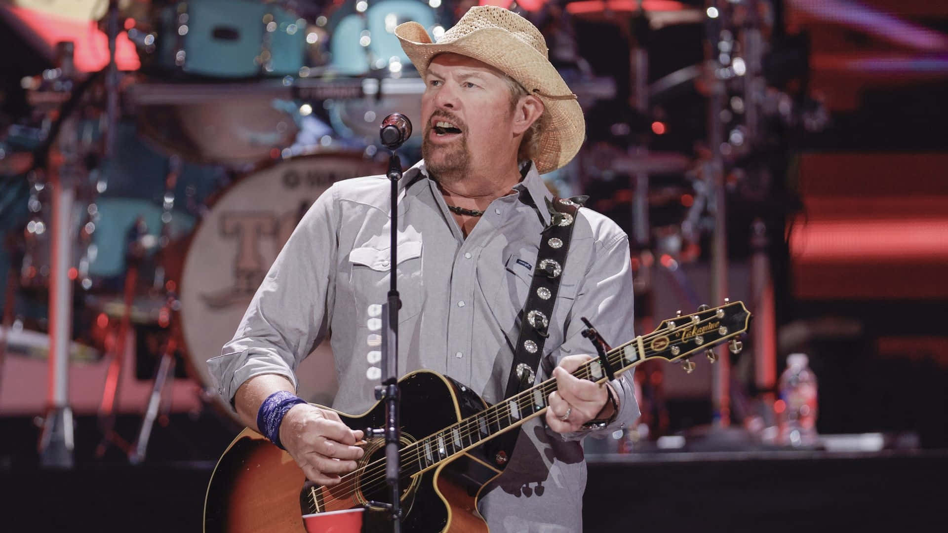 Download Country Music Performance Toby Keith Wallpaper | Wallpapers.com