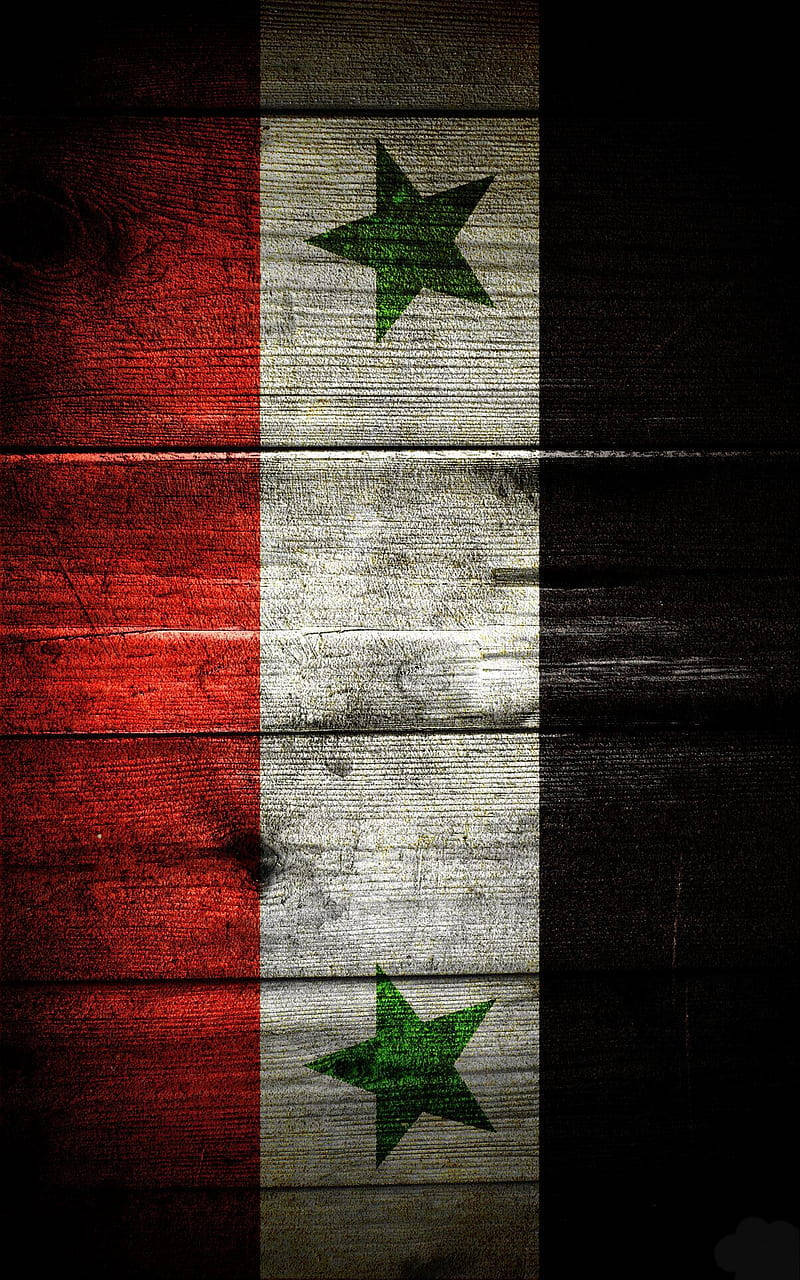 Premium Photo  Syria flag in a sunset background