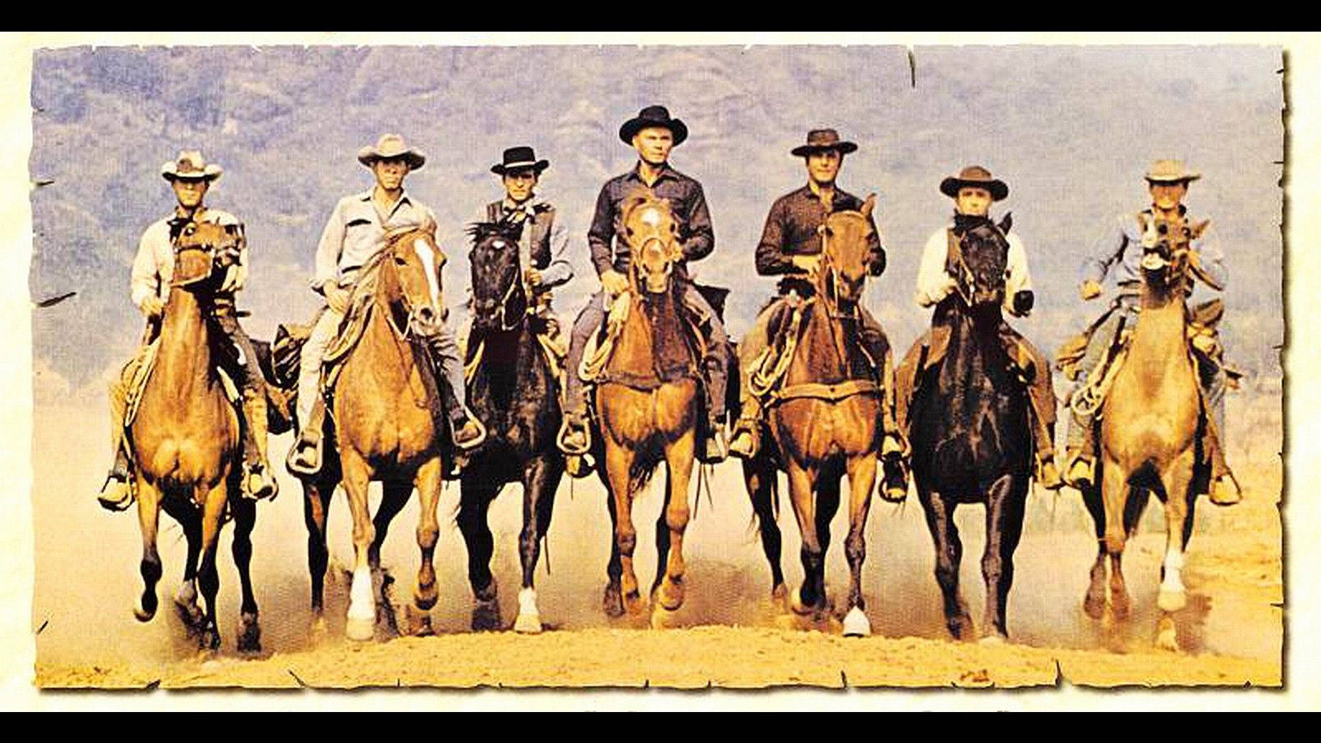 Country Western Magnificent Seven Wallpaper