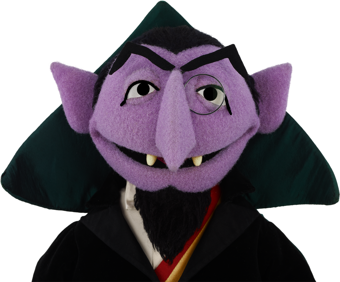 Countvon Count Sesame Street Character PNG