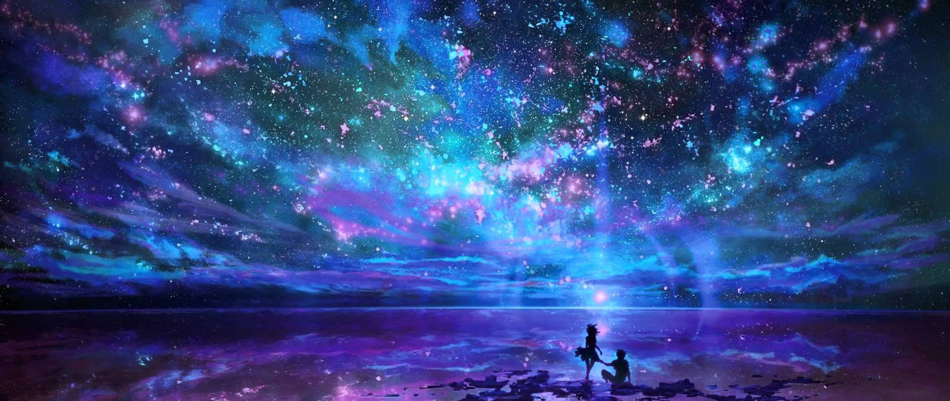Paarund Galaxie 4k Ultra Breitbild Wallpaper