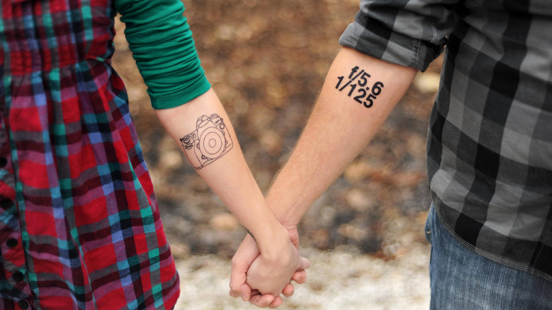 Couple Arm Tattoo Wallpaper