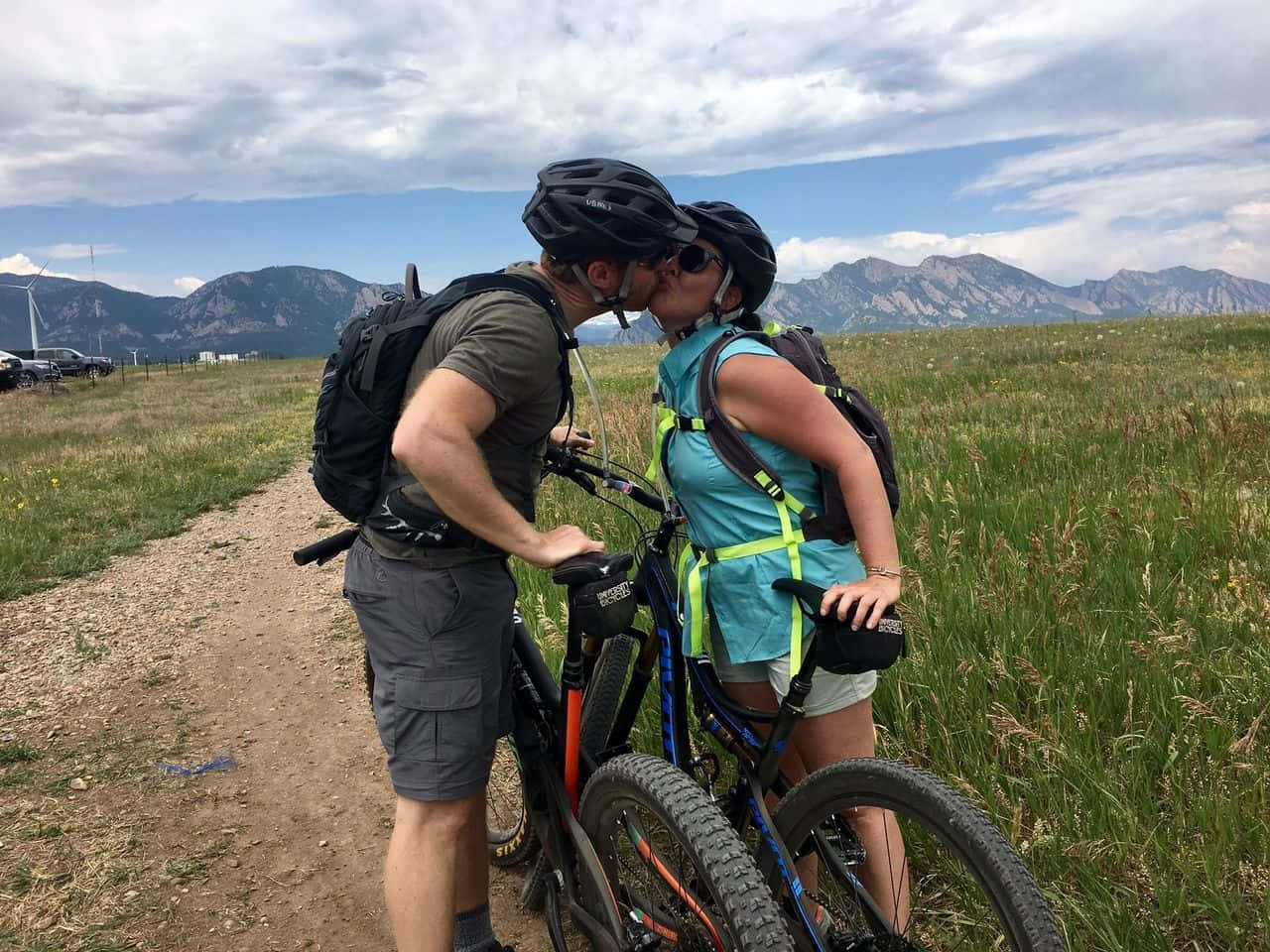 Couple Biker On Trails Pictures