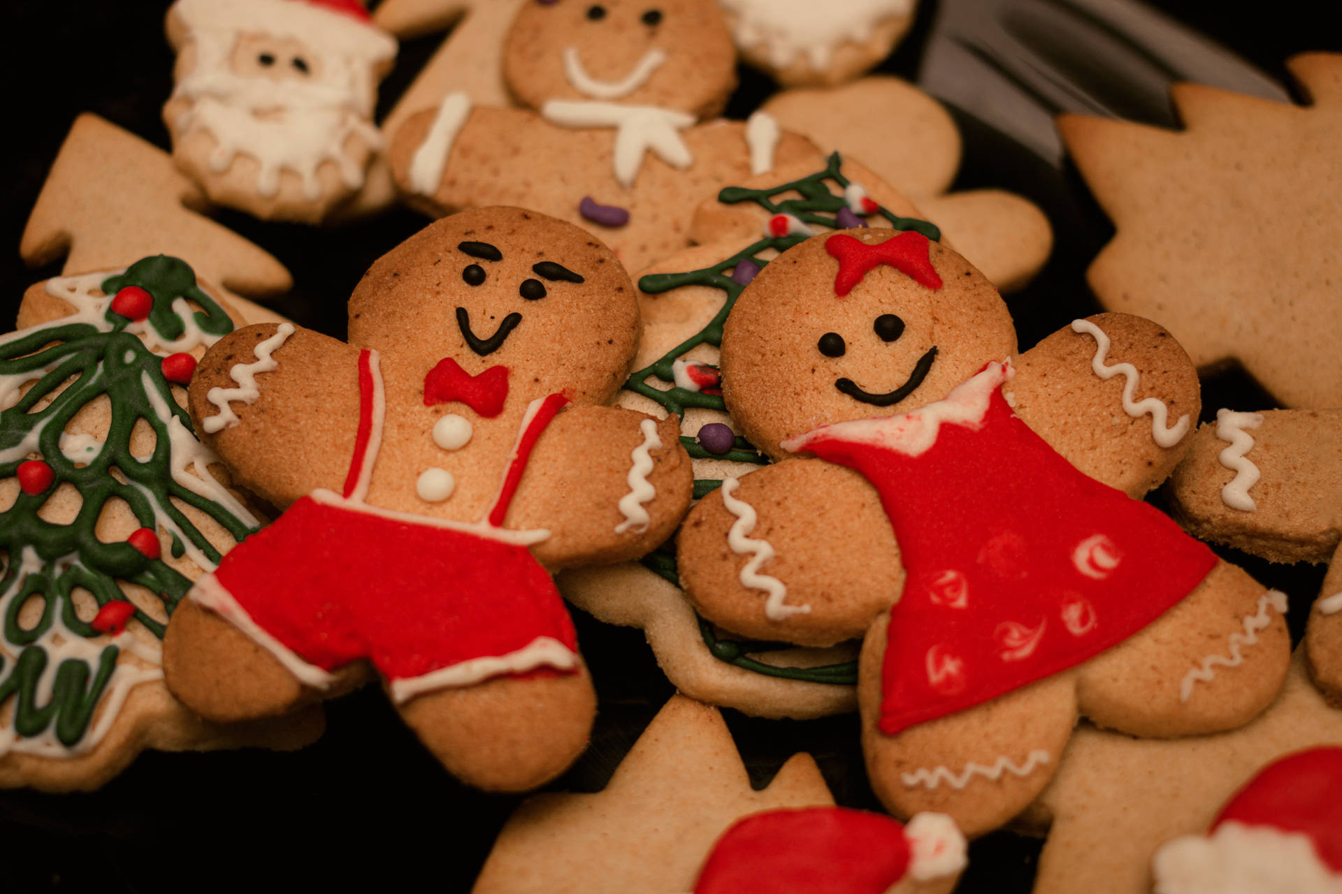 Couple Christmas Cookies Wallpaper