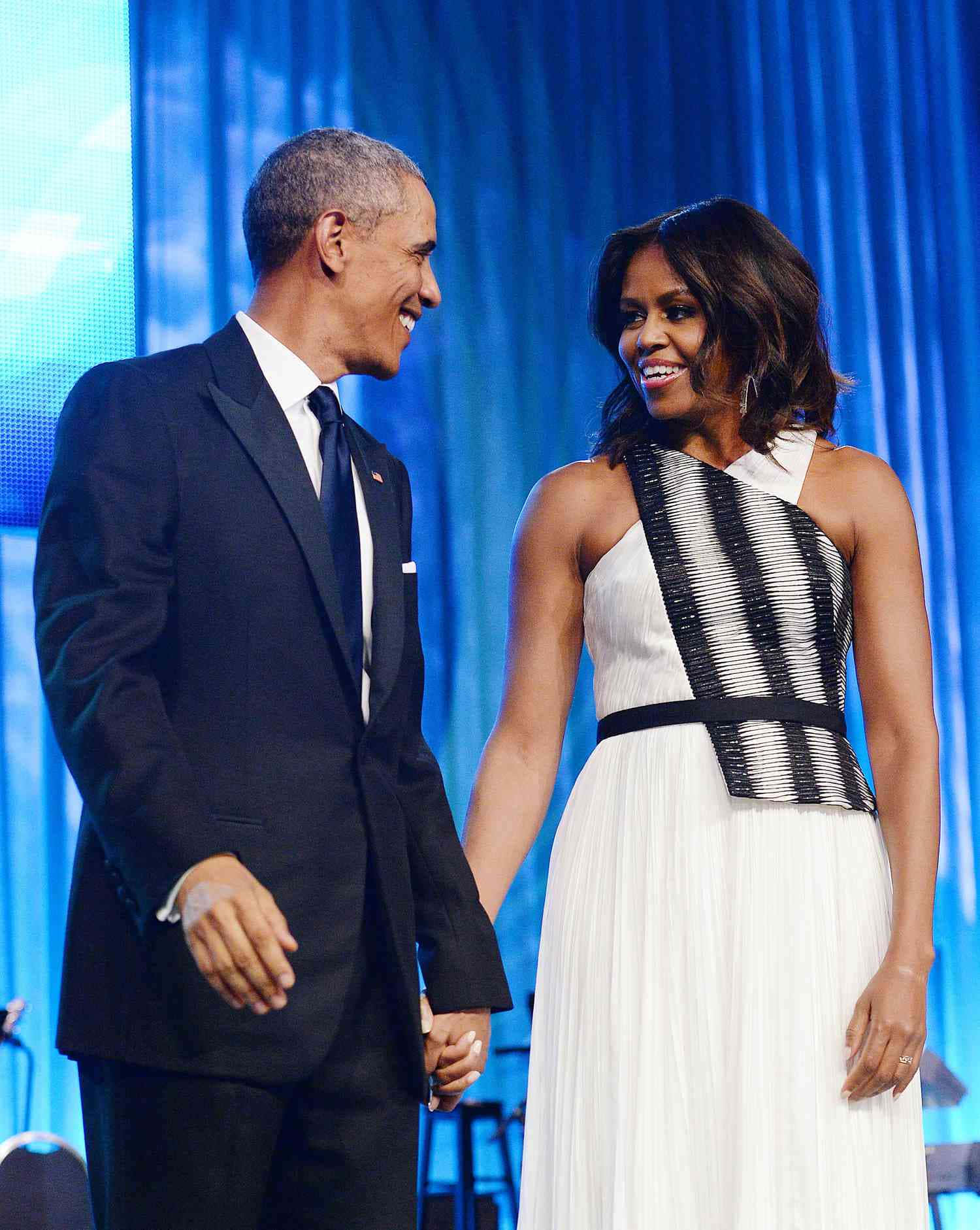 Paarbild Von Barack Obama Und Michelle