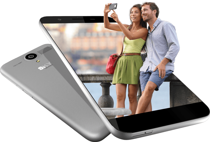 Couple Selfie Smartphone Promotion PNG