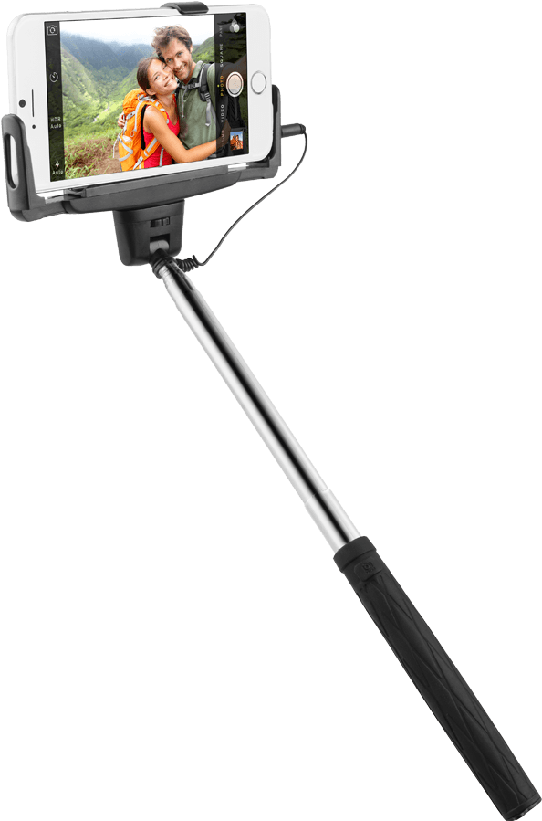 Couple Selfie With Smartphone On Monopod PNG