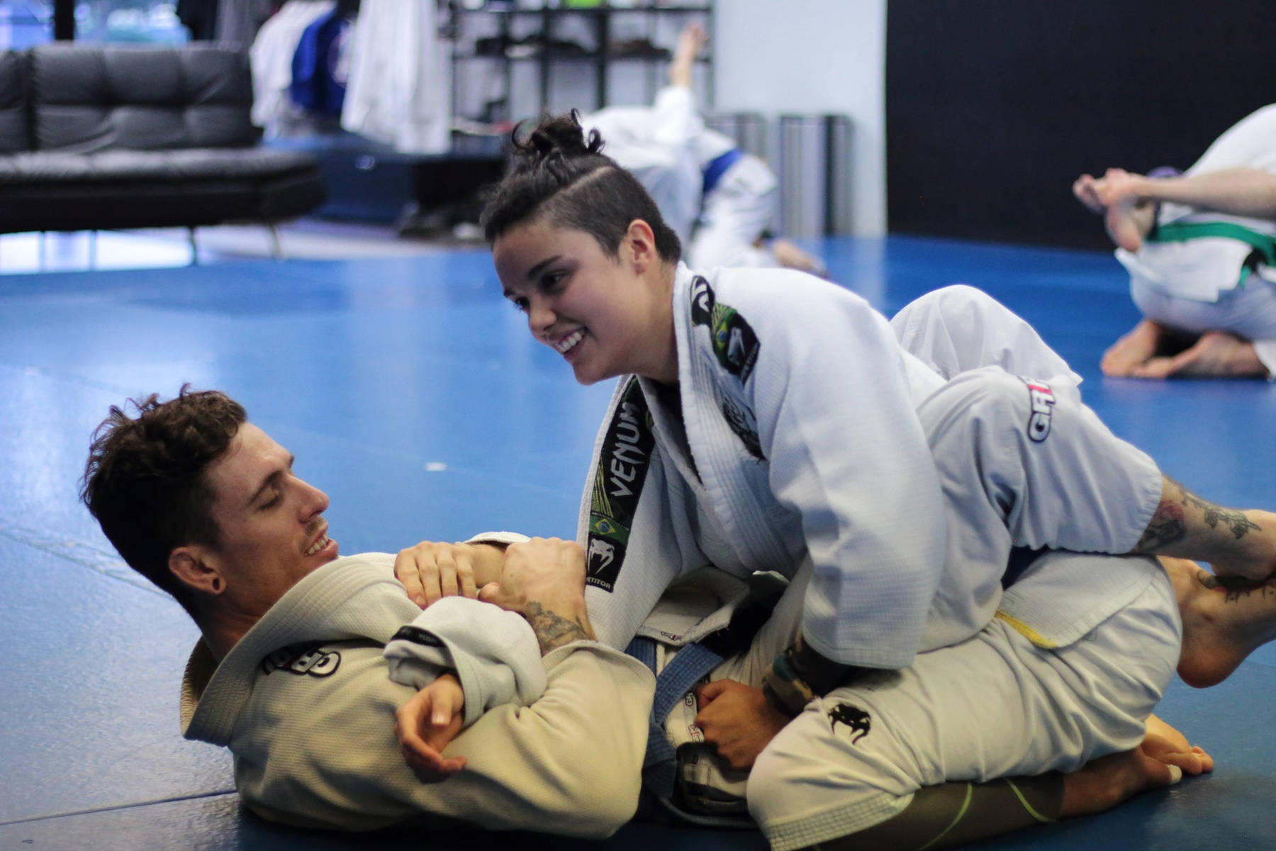 Intensasessione Di Allenamento Di Brazilian Jiu-jitsu Sfondo