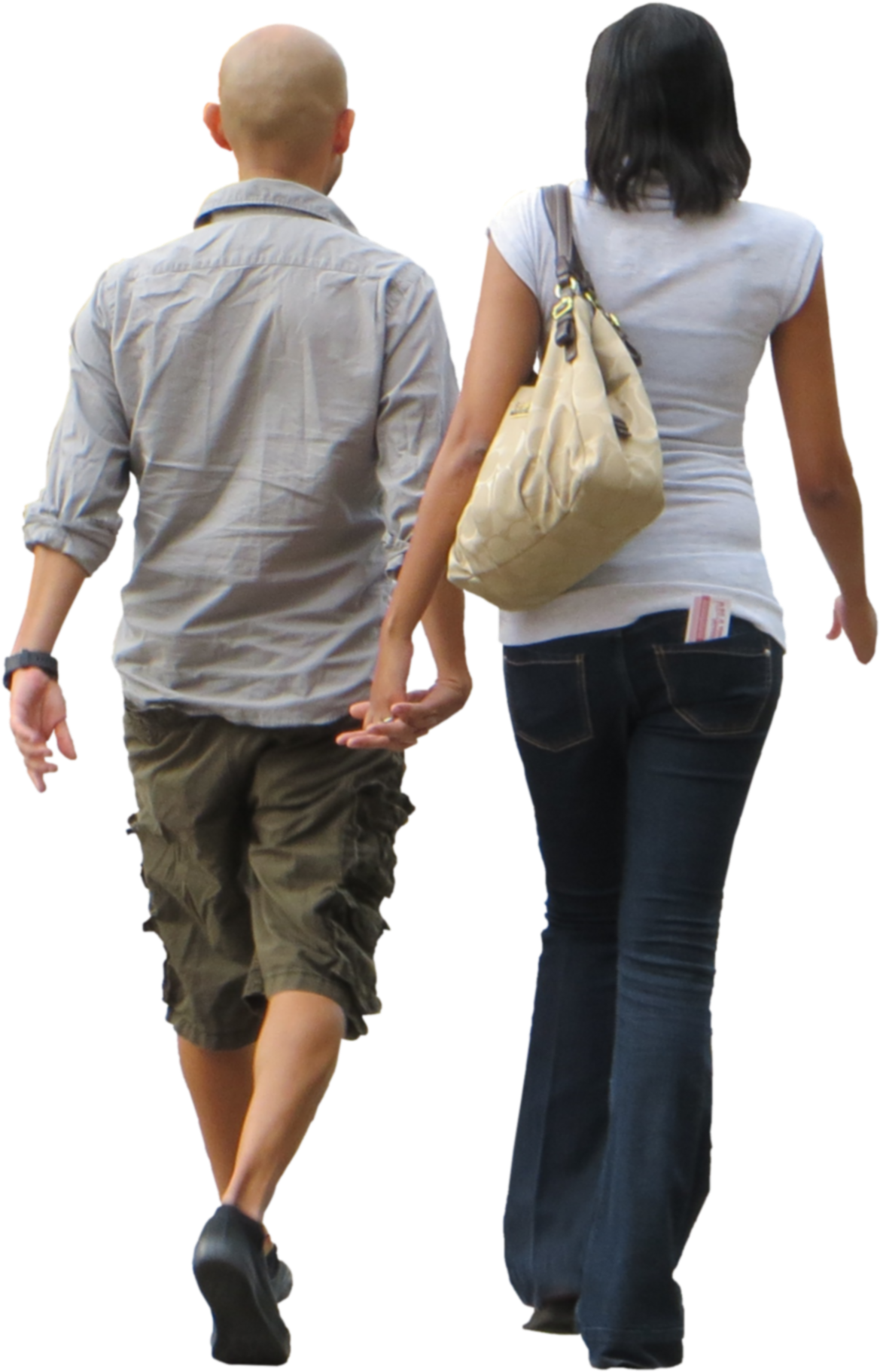 Couple Walking Together Handin Hand PNG