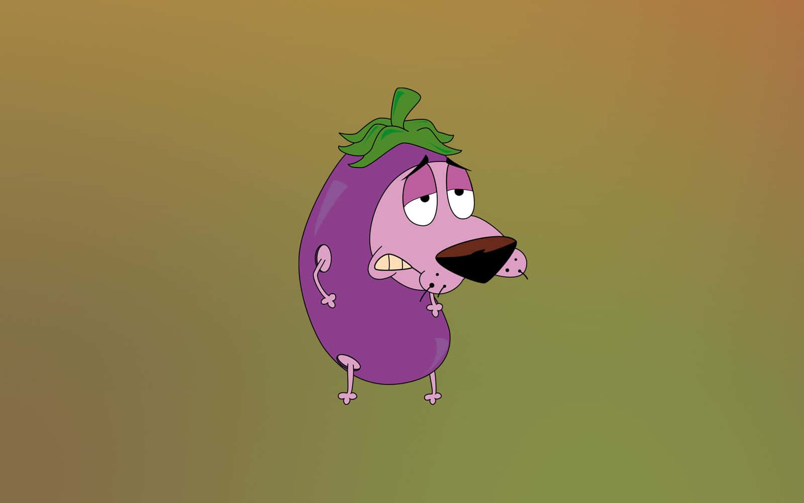 Courage The Cowardly Dog Eggplant Costume Wallpaper