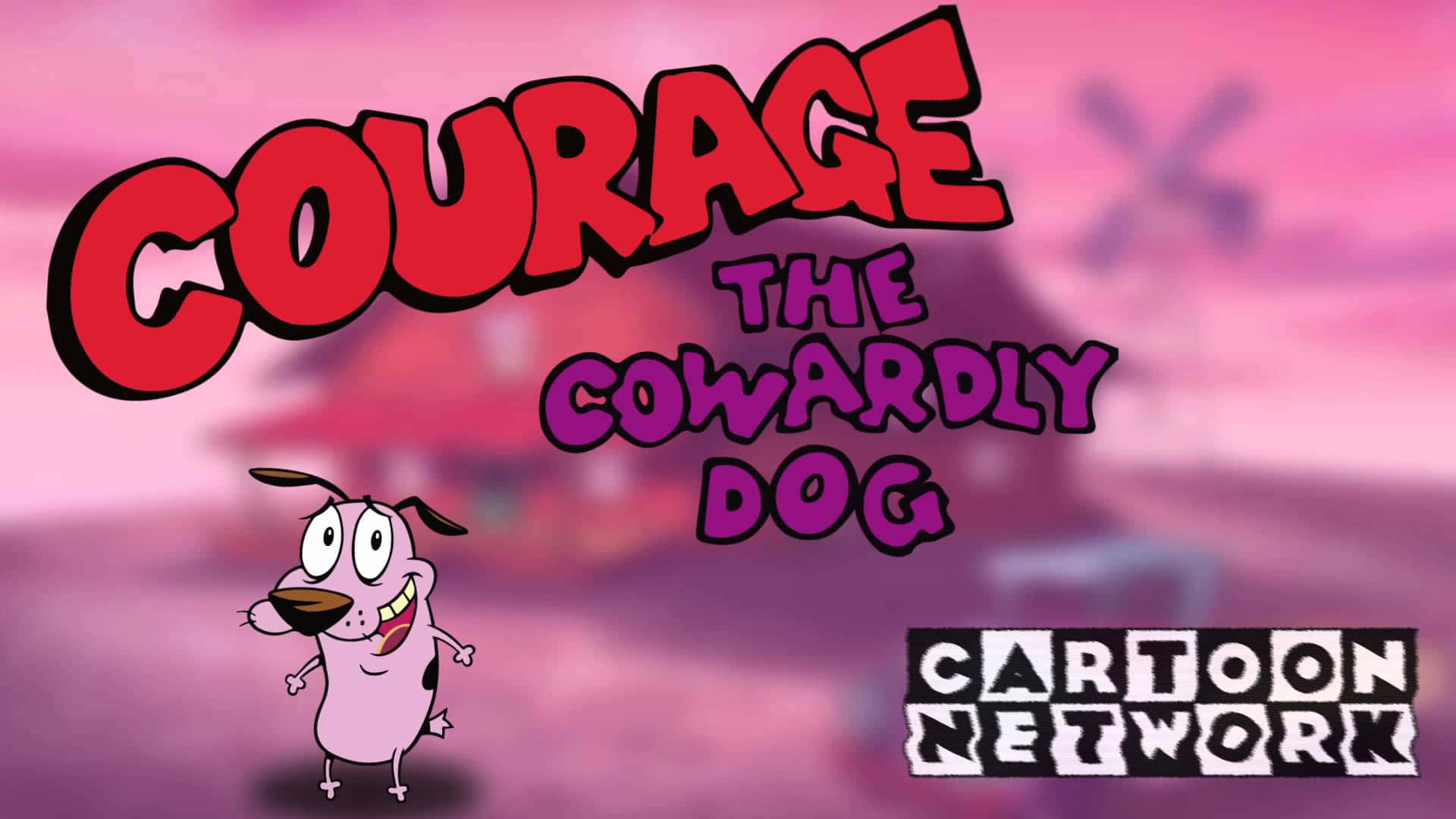 Courage The Cowardly Dog Always Faces His Fears Wallpaper