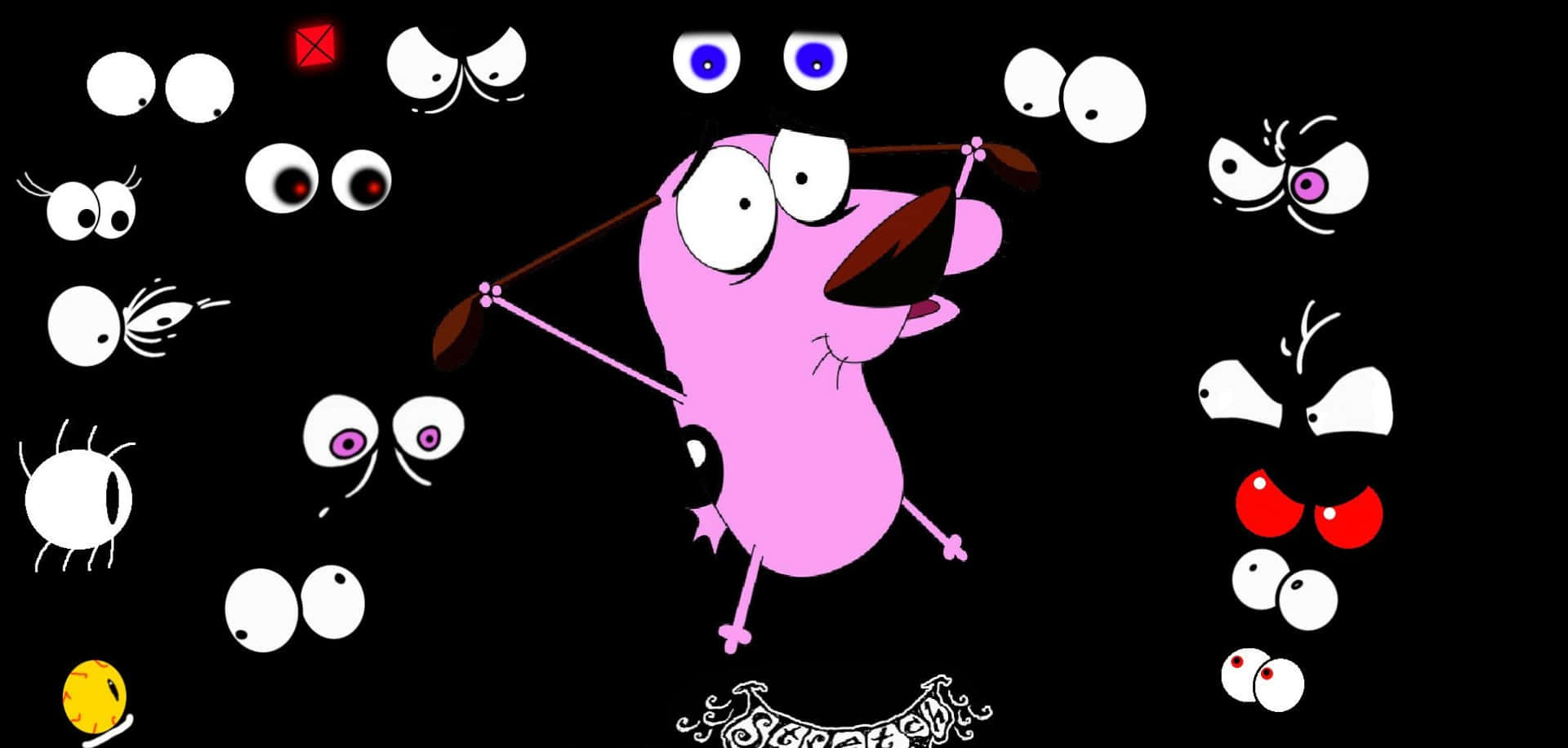 Courage The Cowardly Dog Is A Beloved Cartoon Icon! Wallpaper