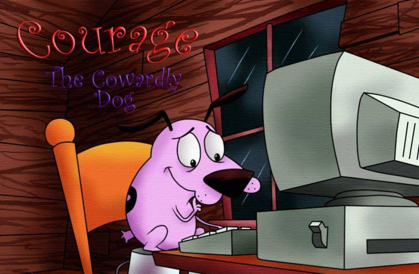 Courage The Cowardly Dog Using Pc Wallpaper