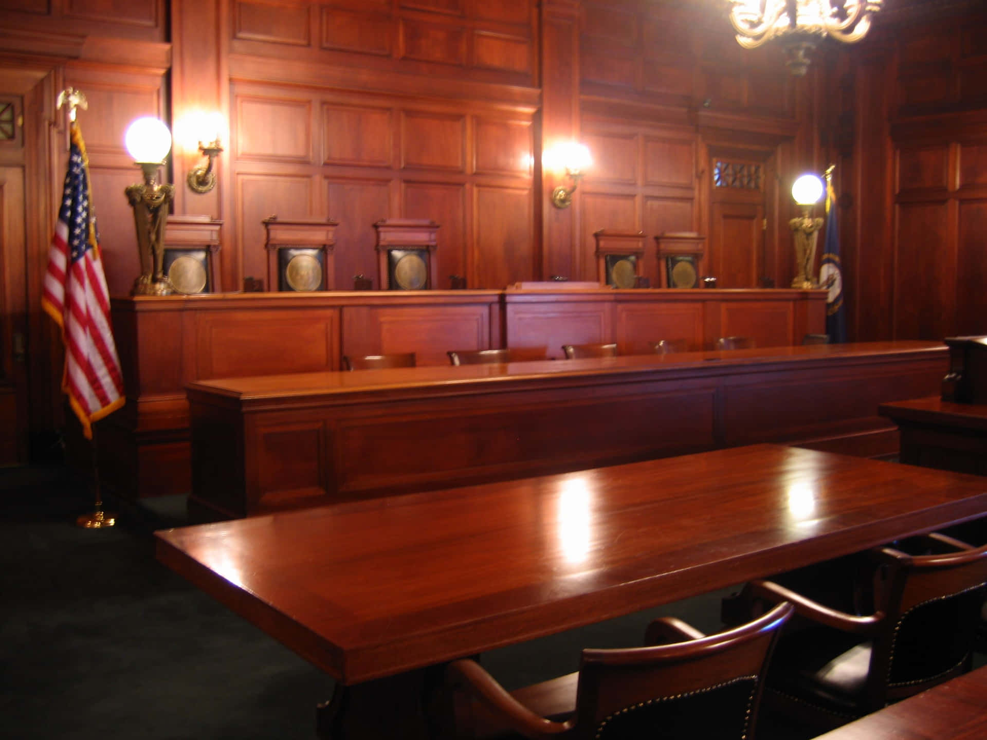 A Court Scene Focused on Justice