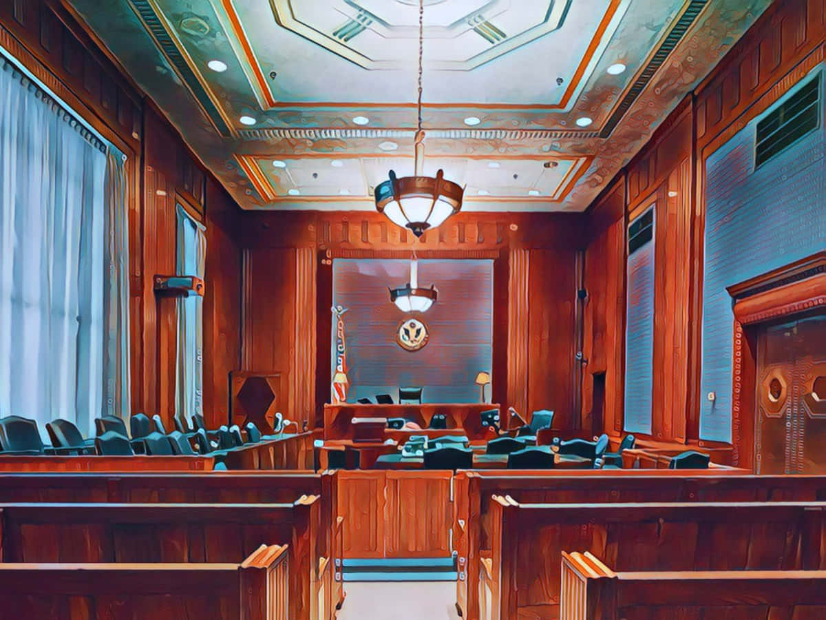 Hintergrundbilddes Obersten Gerichtssaals Des District Supreme Court Of Arizona