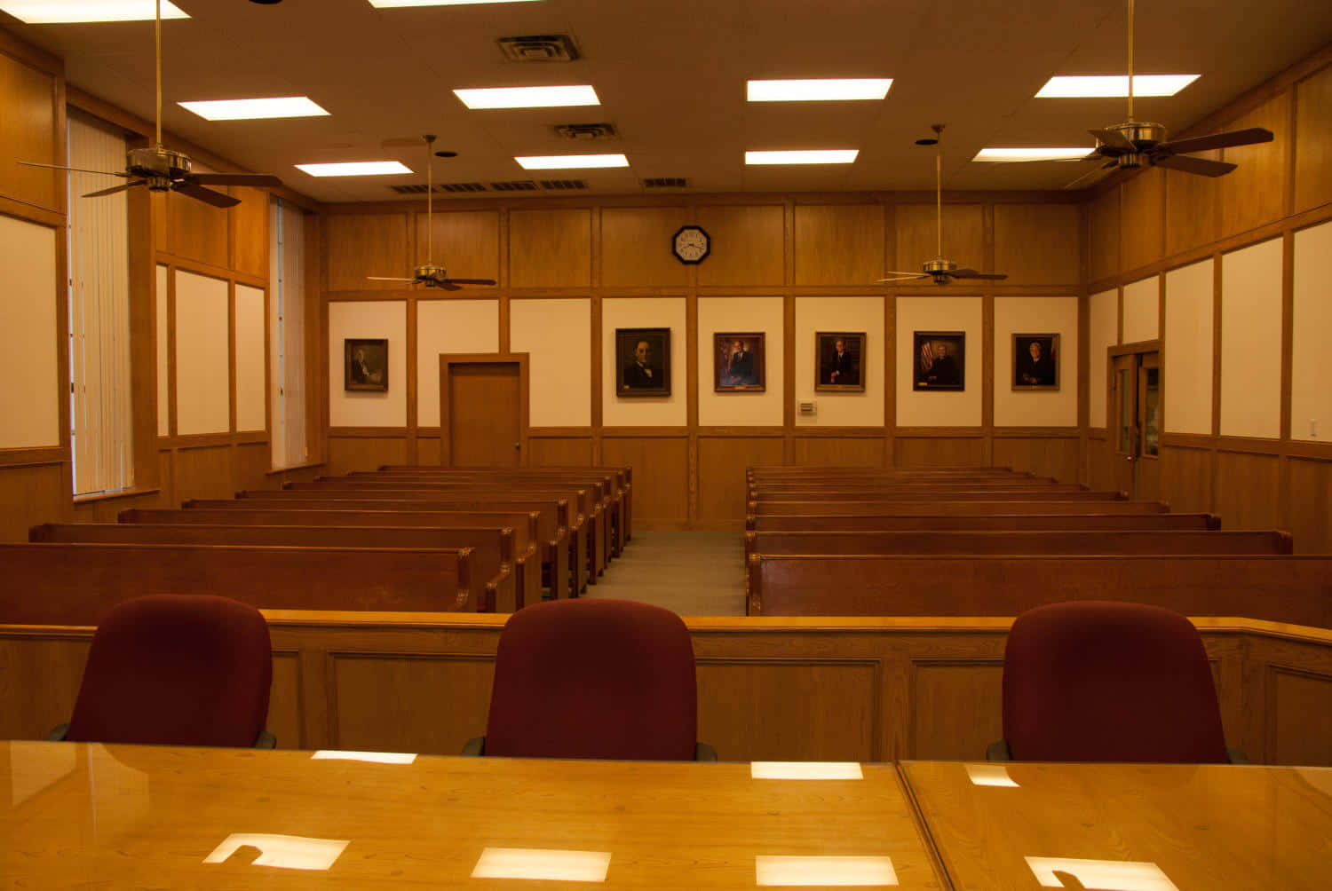 Hintergrundeines Gerichtssaals In Livingston, Texas.