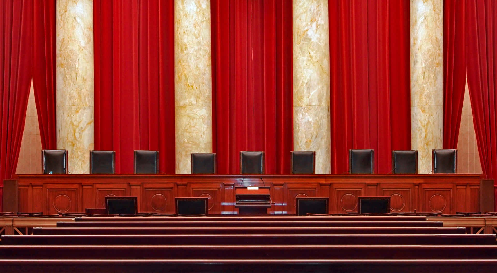 High Angle Shot US Courtroom Background