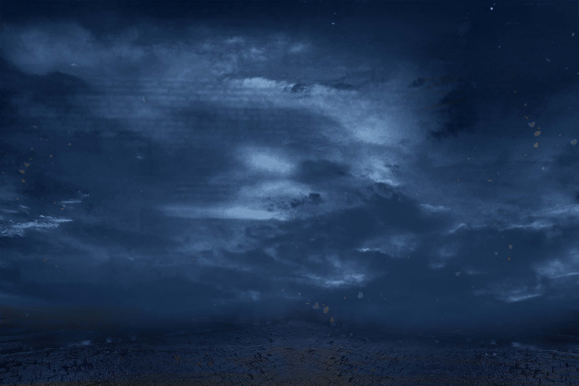 Uncielo Notturno Scuro Con Nuvole E Stelle