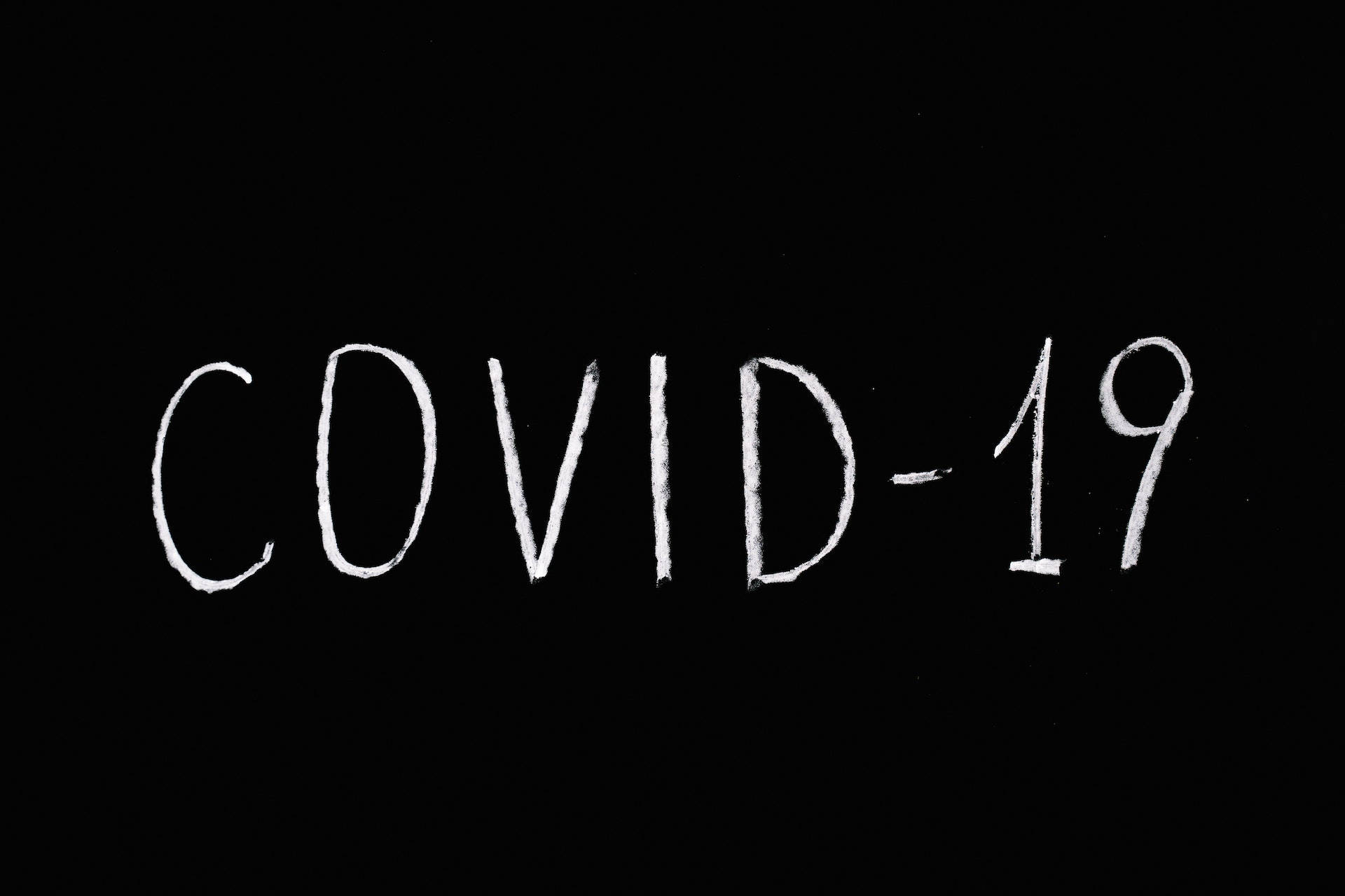 Covid-19 Lettering Black Pc Wallpaper