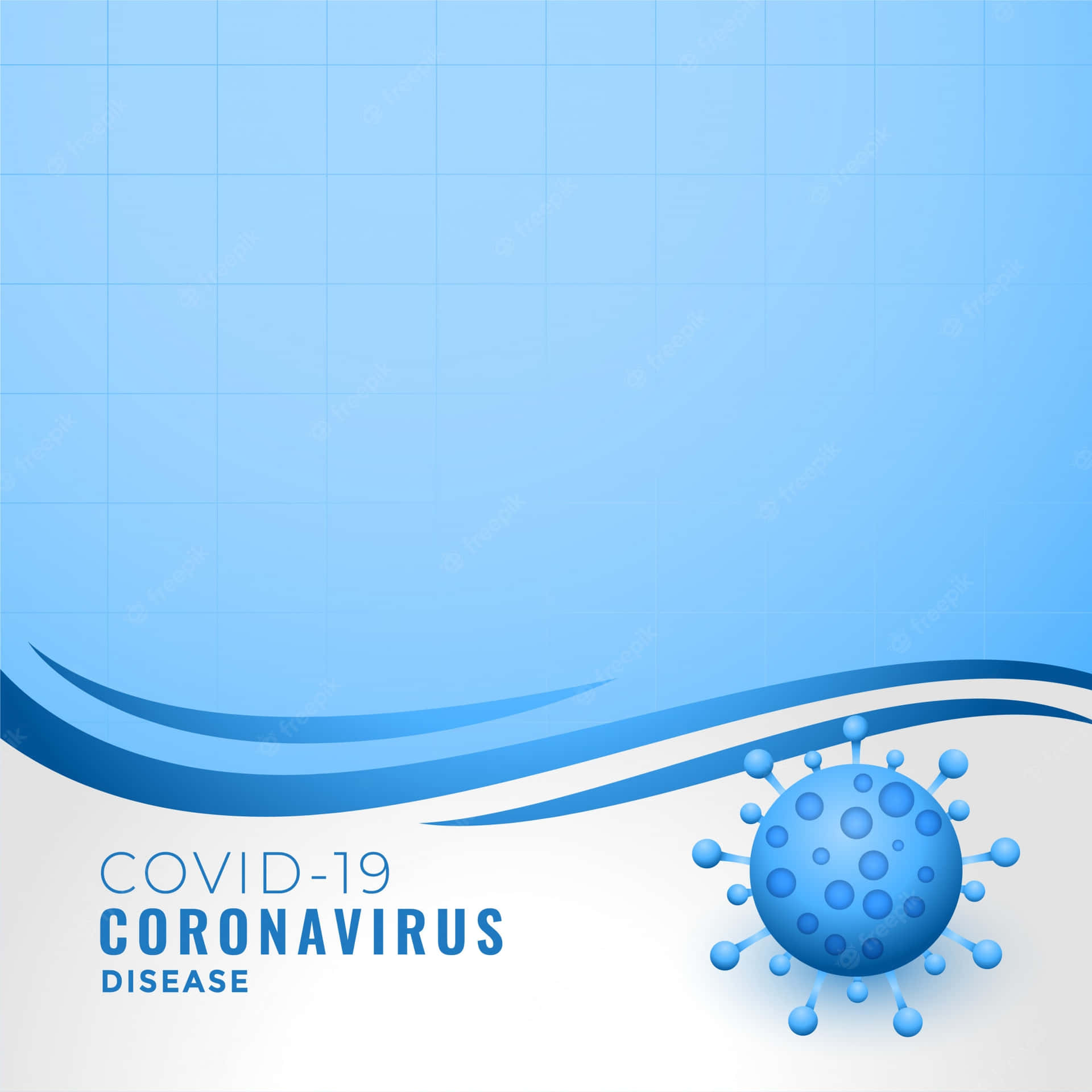 Malattiada Coronavirus, Sfondo Blu, Coronavirus, Malattia Da Coronavirus, Coronavirus, Malattia Da Coronavirus, Cor