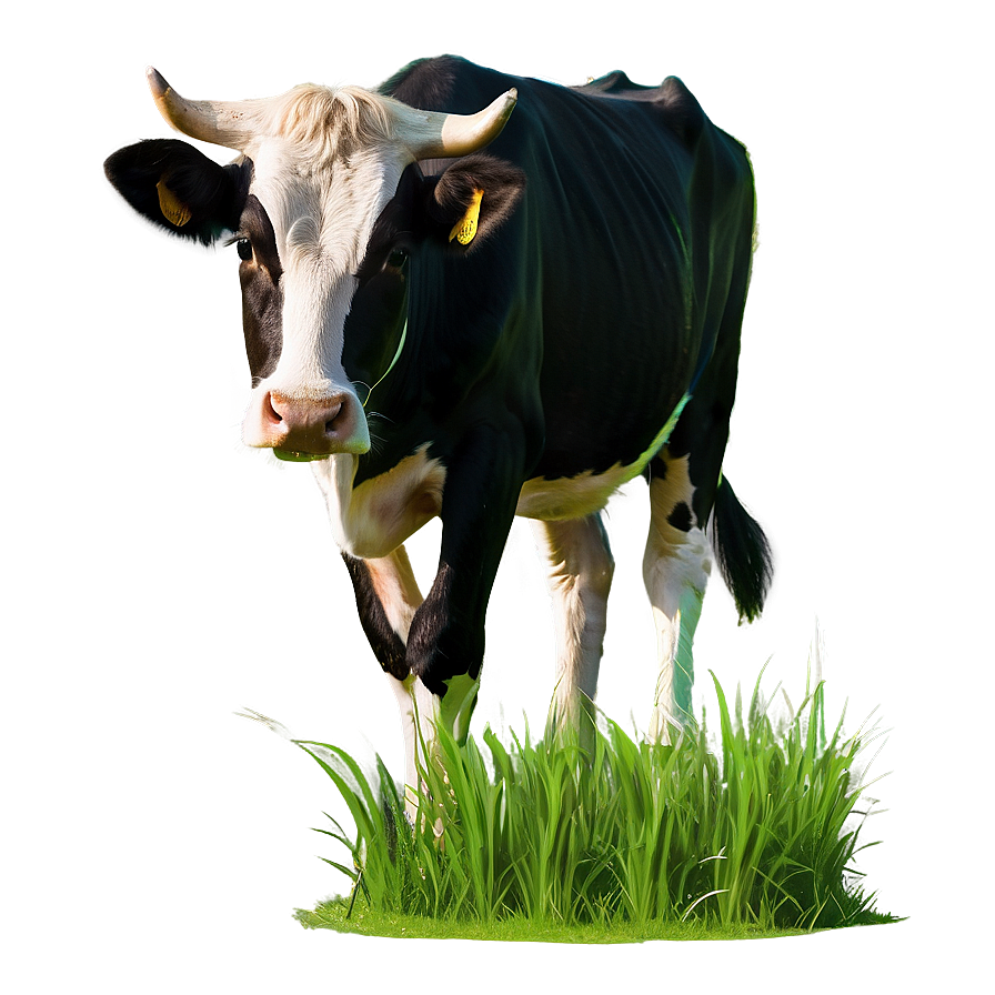Cow Eating Grass Png Otf PNG