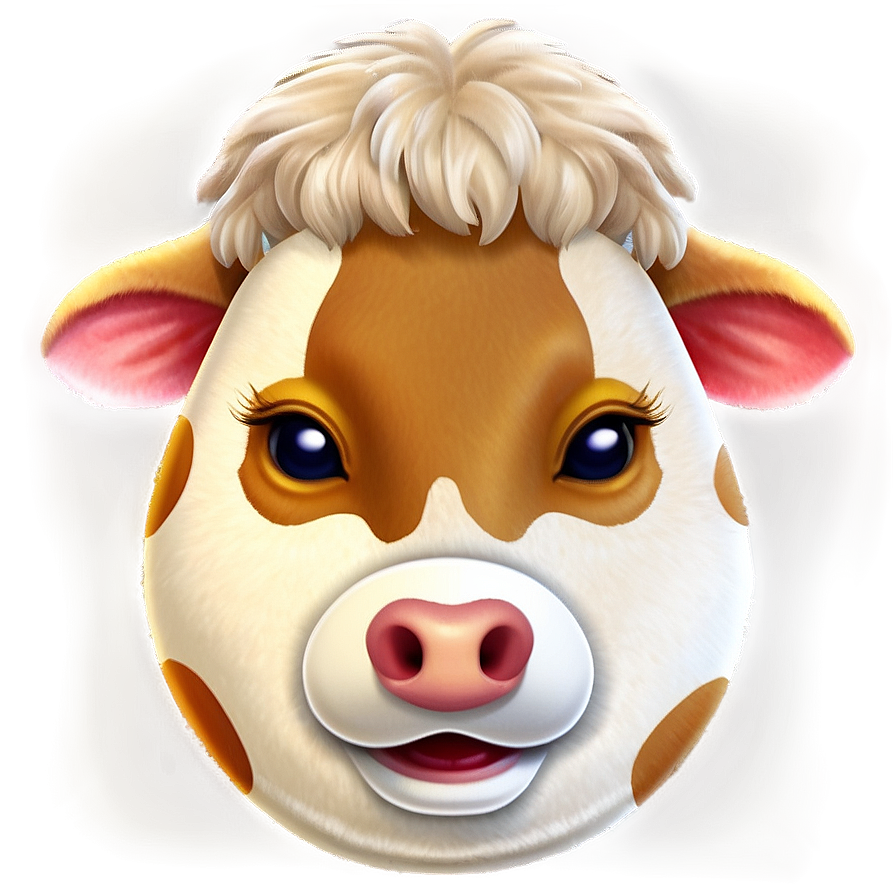 Cow Face Emoji Png Sof67 PNG