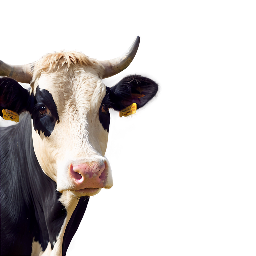 Cow Face Illustration Png 06212024 PNG