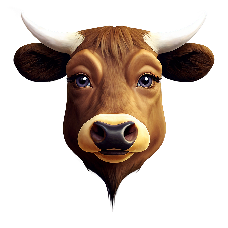 Cow Face Mascot Png Fon39 PNG