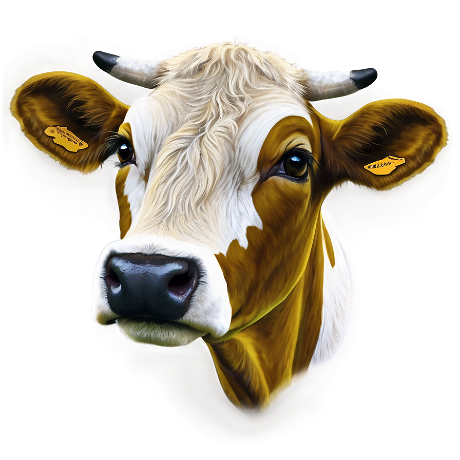 Cow Face On Green Background Png Dbr91 PNG