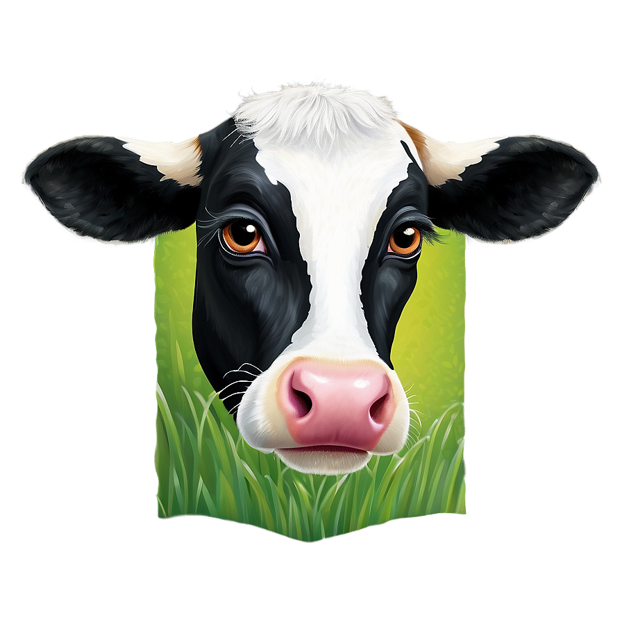 Cow Face Painting Png Xjm51 PNG