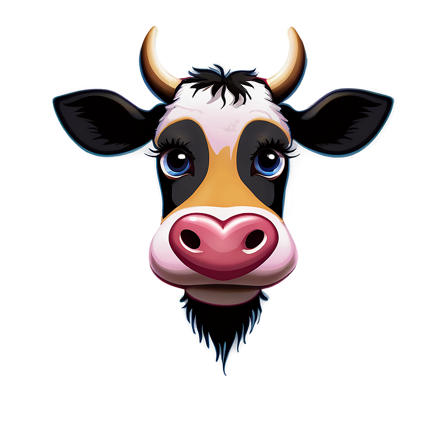 Cow Face With Heart Eyes Png 06212024 PNG