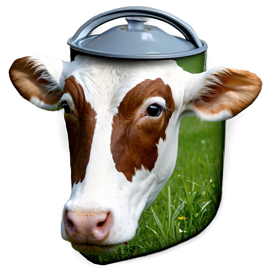 Cow Face With Milk Bucket Png Gpp PNG