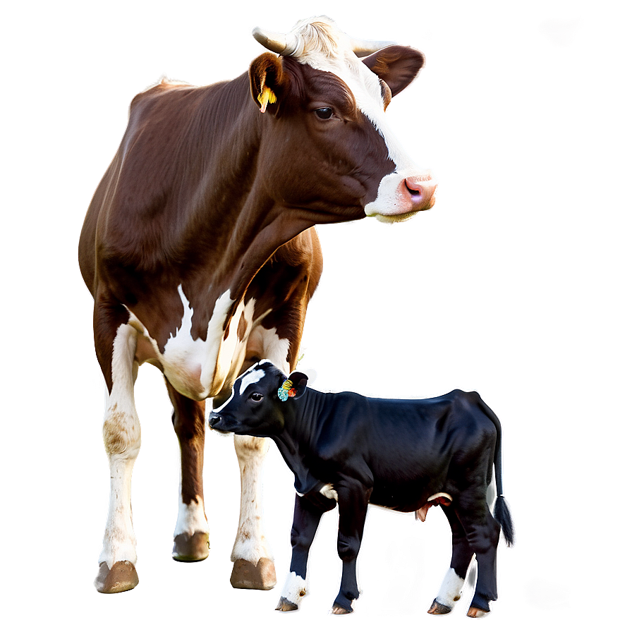 Download Cow Family Png Mlo4 | Wallpapers.com