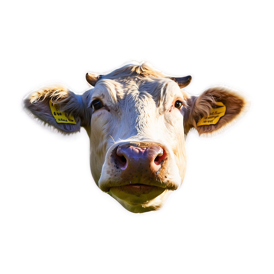 Cow Head In Landscape Png Ely PNG