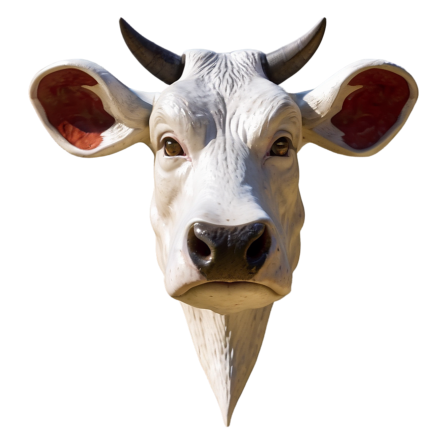 Cow Head Mascot Png 06212024 PNG