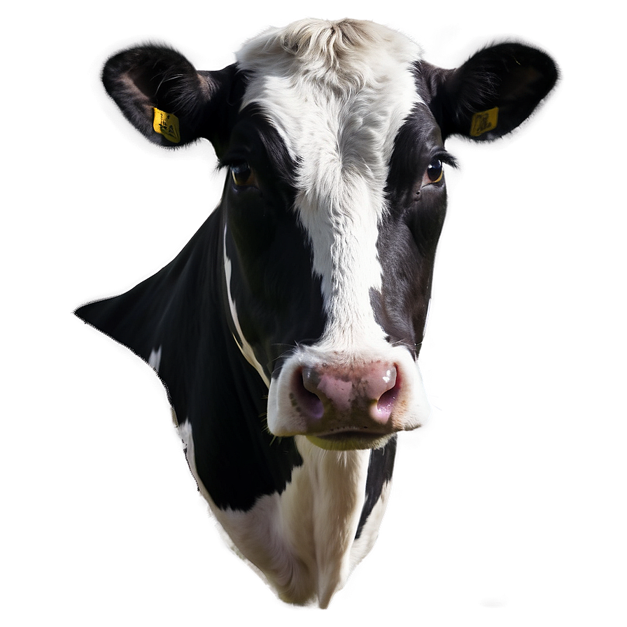 Cow Head Portrait Png 06212024 PNG